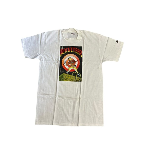 Vtg Stedman ROCKETEER Graphic T-Shirt Graphitti Comics Sz L Dave Stevens NWOT - Picture 1 of 4